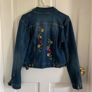TODD OLDHAM Denim Jacket with Embroidery Limited Edition - Size Medium NWOT